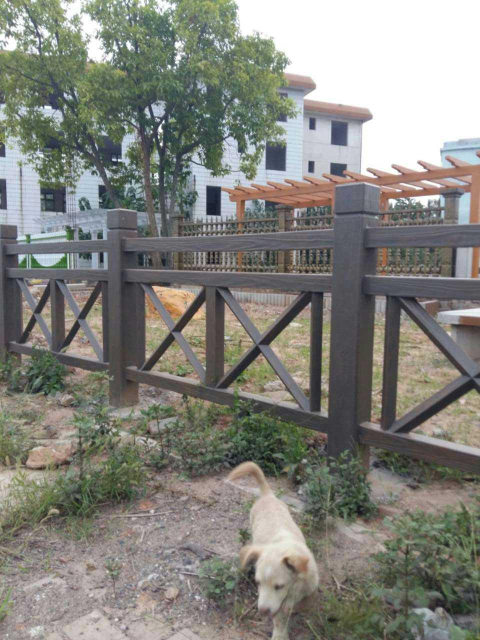 江西水泥艺术仿木护栏围栏栏杆专业施工