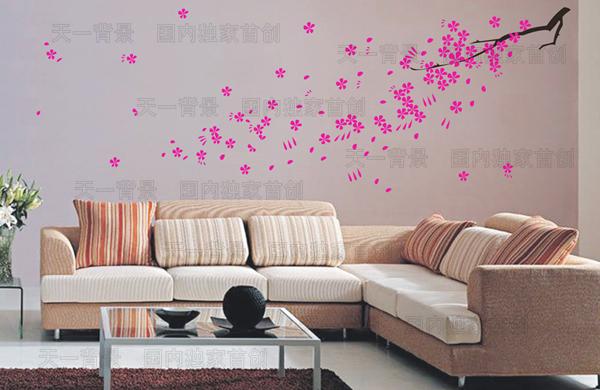 龍柒墙绘 各种背景墙沙发电视床头照片背景墙