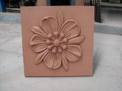 陶藝制品陶土燒結花飾磚--上海永陶建材有限公司