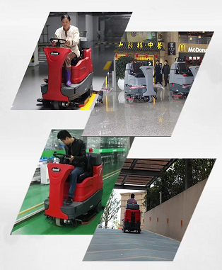 北京自动洗地机XD80物业小区电动驾驶式洗地机厂家供应