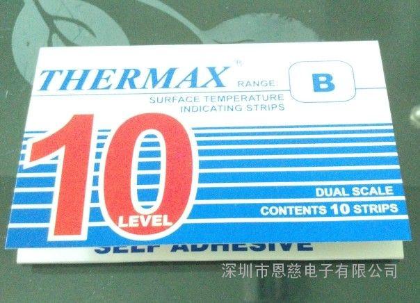 10格B型温度试纸测温纸英国THERMAX热敏试纸