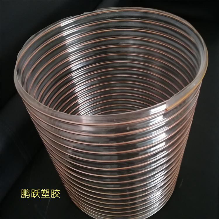 黑龙江pu钢丝软管（聚氨酯材质）高耐磨伸缩风管