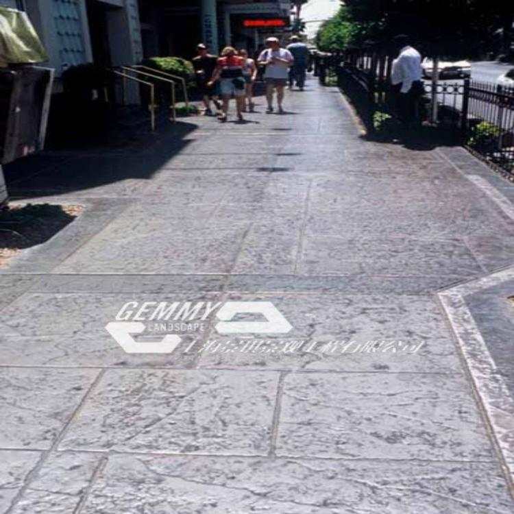 重庆公园木纹压花楼梯专用模具水泥压模材料厂家