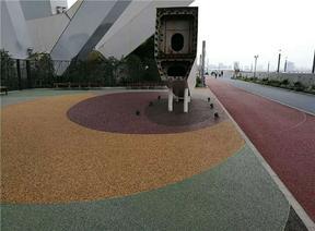 南京彩色混凝土地坪透水地坪艺术装饰路面排水道路材料