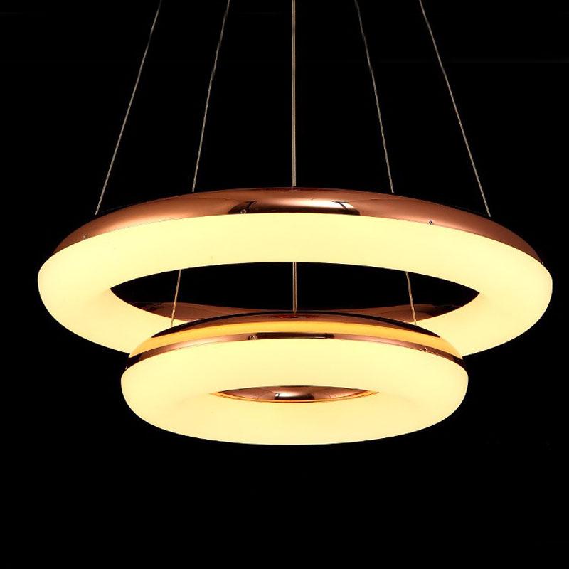 现代客厅吊灯简约餐厅灯卧室灯创意LED吊灯吧台灯具/救生圈
