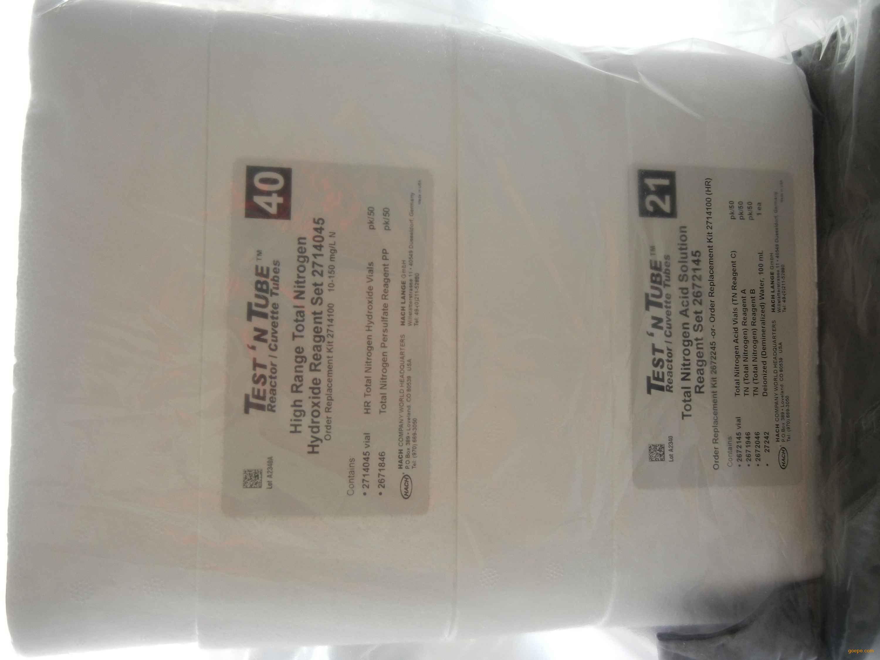 哈希总氮试剂2672245（0.5-25现货包邮50次包装