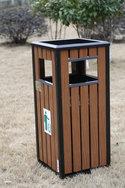 仿木环保垃圾桶|仿木分类垃圾桶|木纹膜|仿木铝型材垃圾桶