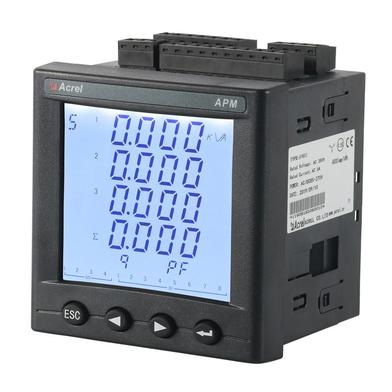 嵌入式测温电表APM801 NTC/PT100接入