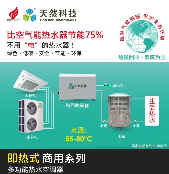 中央空调节能改造—空调机组废热回收处理免费制成热水