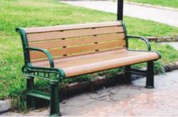 塑木公园椅MY-003C|塑胶木椅|塑木休憩椅|公园休闲椅|公园木椅|公园休息椅|户外休闲家具