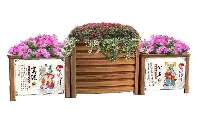 西安铝合金座椅花箱定做生产，西安户外种植花池质量好，西安围树组合花箱厂家