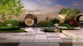 眉山雅安樂山花園設計公司/私家花園設計/自建別墅花園設計/現代新中式庭院
