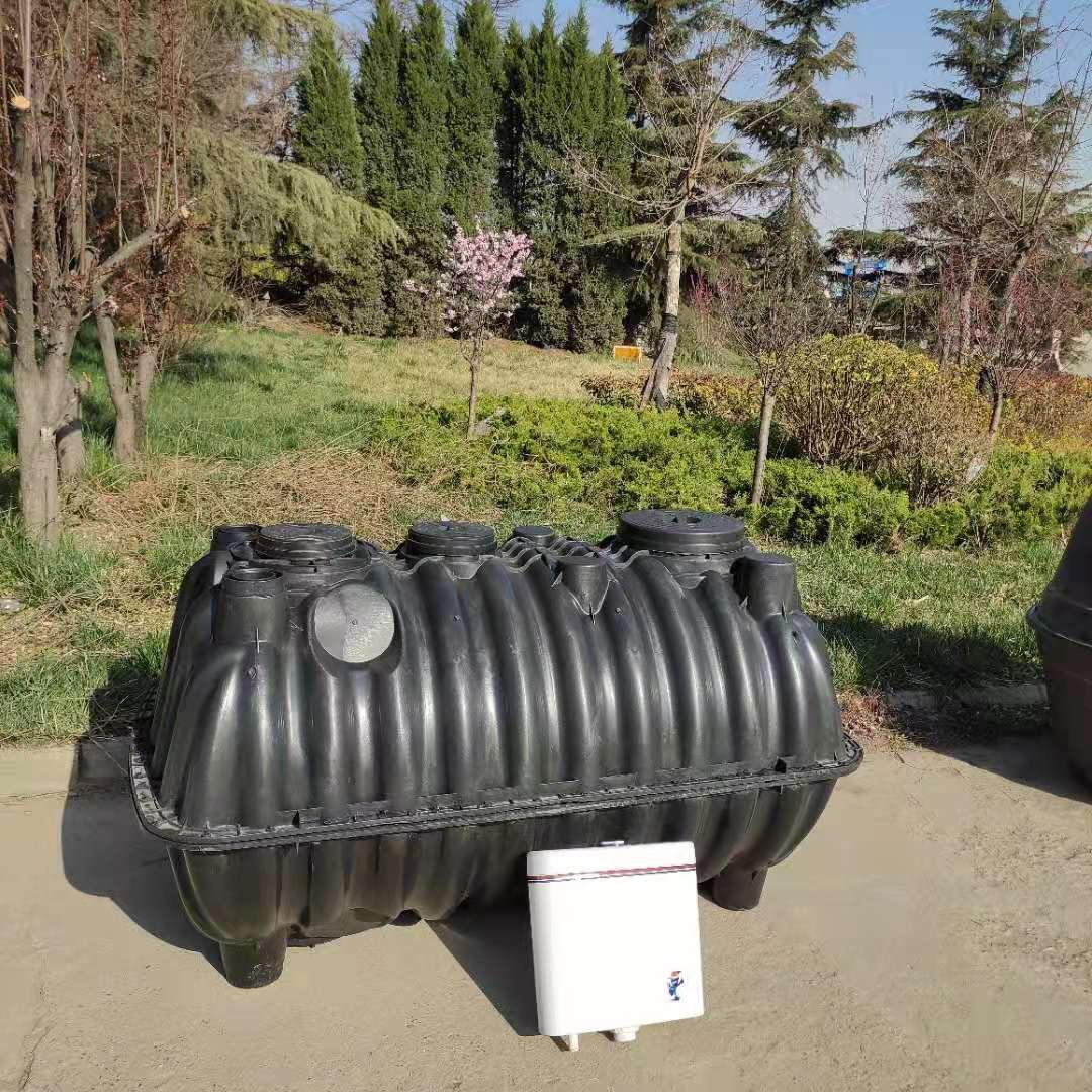 漏斗式双瓮化粪池 农村家用地埋式化粪桶 塑料注塑黑粪桶