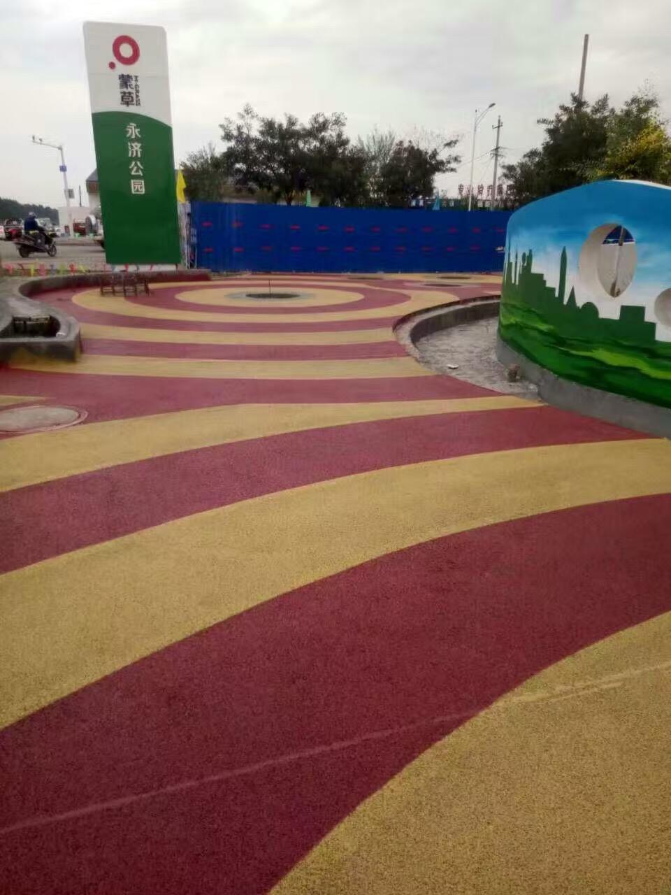 上海彩色艺术透水地坪，透水混凝土