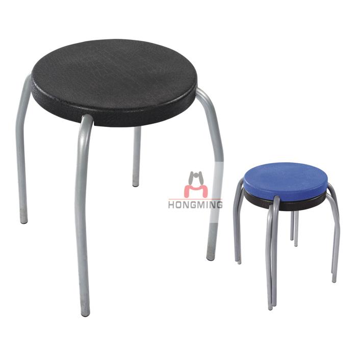 .螺杆升降中空凳面凳子 带轮子五爪电镀可升降塑料凳 中空塑料实验凳 试验椅 吧台椅
