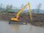 三门峡湿地挖掘机出租水上挖机出租水路挖掘机出租