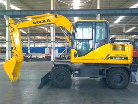 沃尔华厂家直销DLS100-9A 9.7吨轮式挖掘机