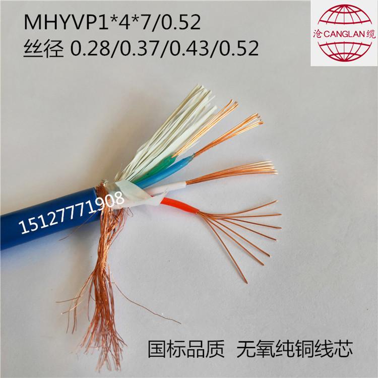矿用通信电缆MHYVP1*4*7/0.52