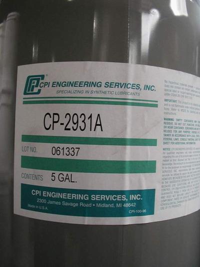 CP-2931A是一种ISO32的合成聚合酯（POE）