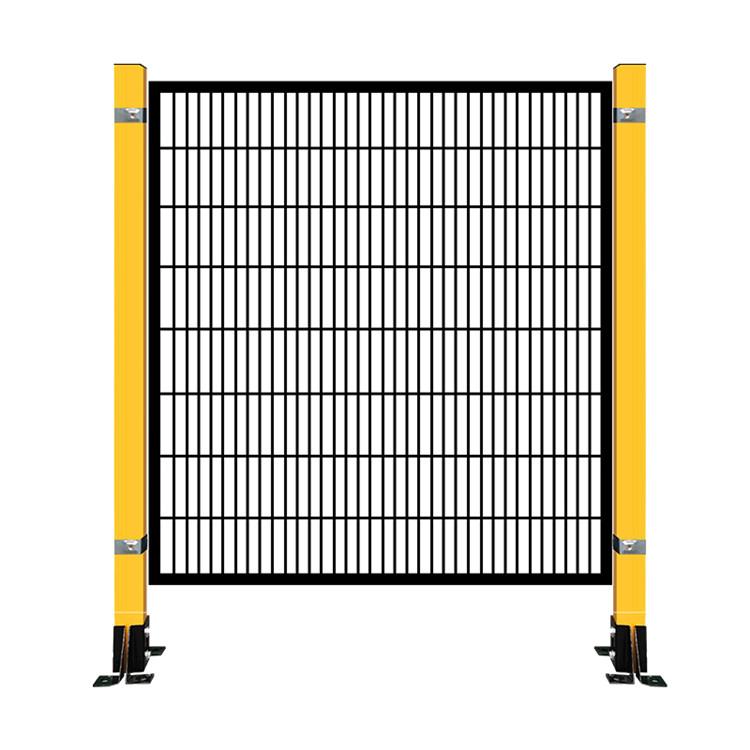 黄色黑色密孔生产线隔离网立体仓库可移动栅栏车间设备防护隔断网