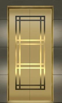 304不锈钢镜面蚀刻电梯门装饰板，彩色不锈钢钛金镜面电梯门装饰板
