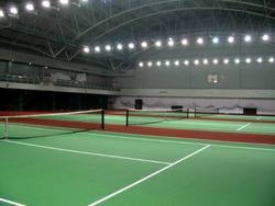 供应室内塑胶网球场铺装，丙烯酸网球场地改造翻新，室内塑胶网球场材料