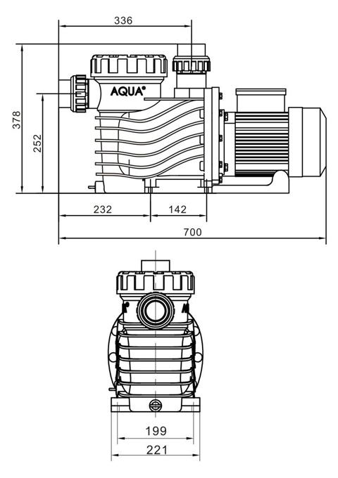 AQUA 新款水泵 泳池过滤水泵 爱克AP水泵
