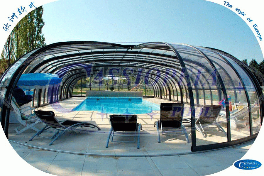 供应游泳池安全防护活动阳光房