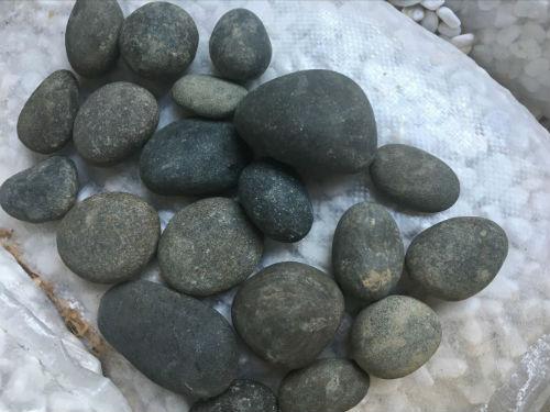 3-5cm天然青灰色圆形鹅卵石