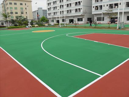 篮球场面层涂料  篮球场施工