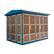 敷铝锌板贴木条箱式变电站 外壳贴木条箱变 1600KVA箱变