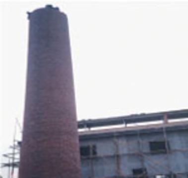 广西玉林砖瓦厂65米砖烟囱新建