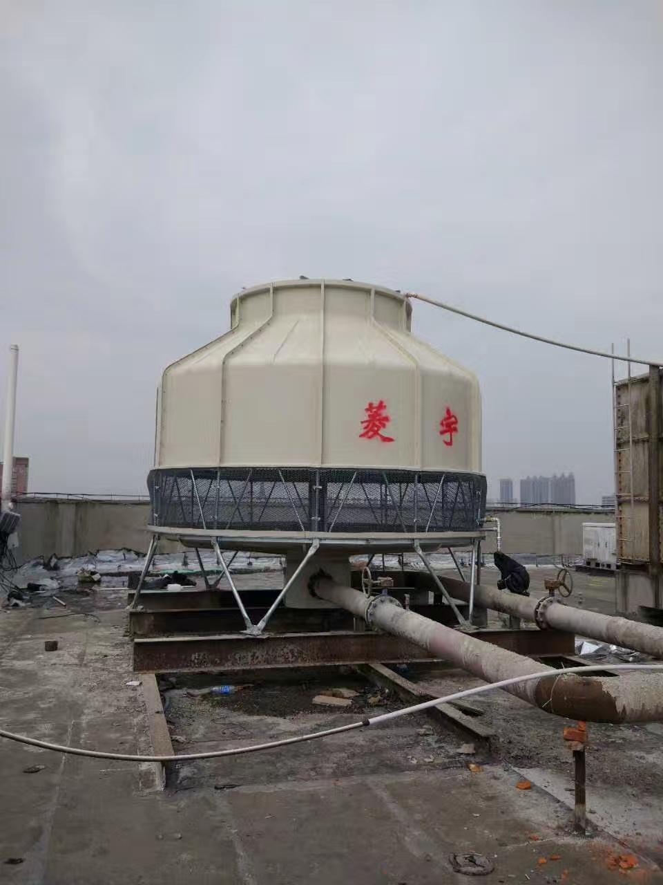 西安250吨圆形玻璃钢逆流式冷却塔