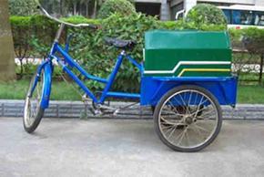 海南海口三亚玻璃钢三轮保洁车