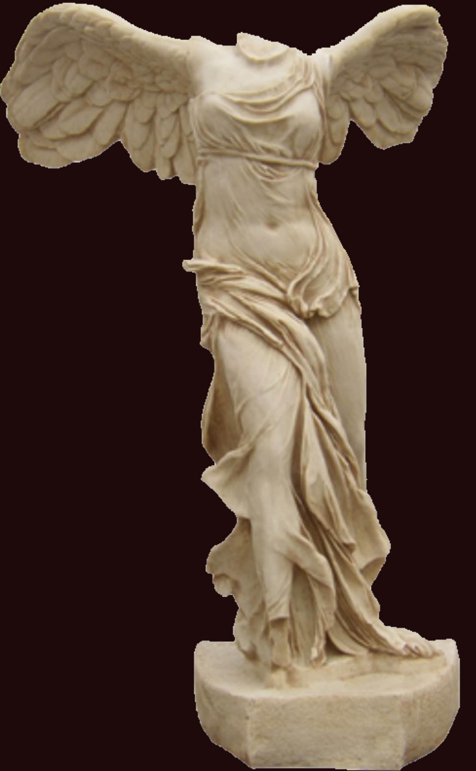 胜利女神雕像复原图图片