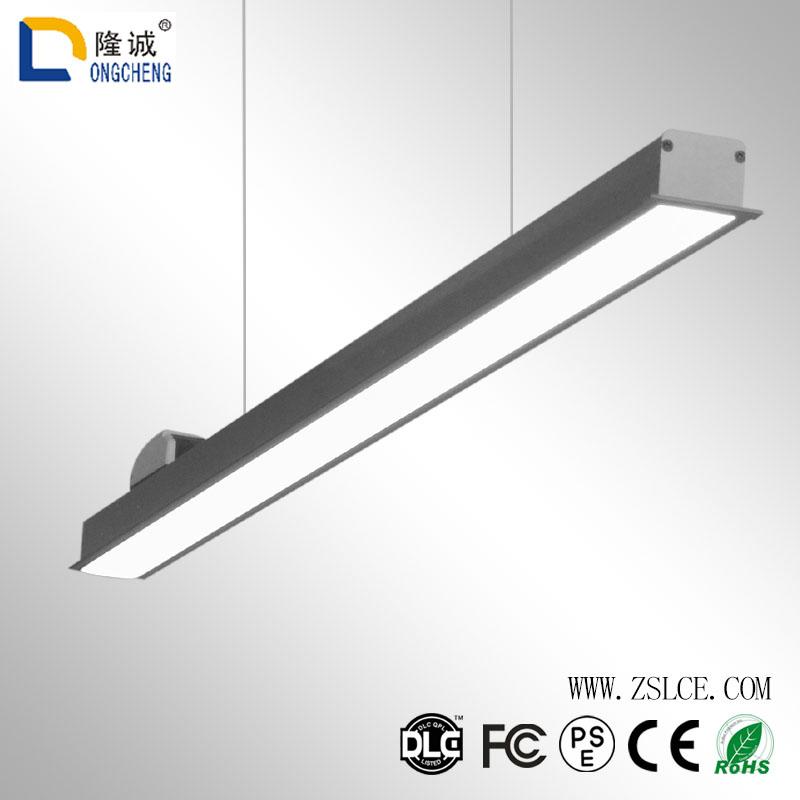 LED线条灯长方形吊灯 长条铝材商业照明长条灯 led吊线灯办公吊灯