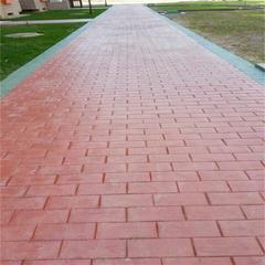 北京混凝土压花路面专用聚氨酯人字砖木纹模具供应厂家