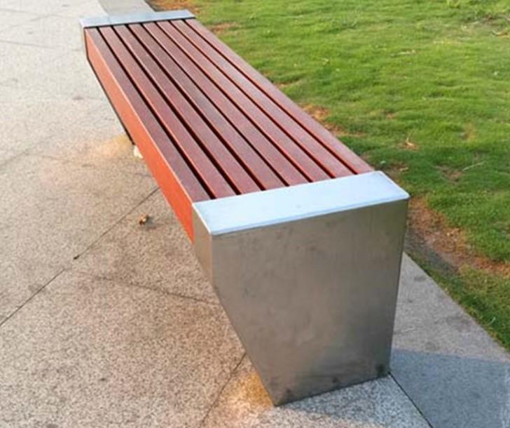 丽水广场不锈钢座凳 篮球场休闲座凳特价 公园商业街长条凳子