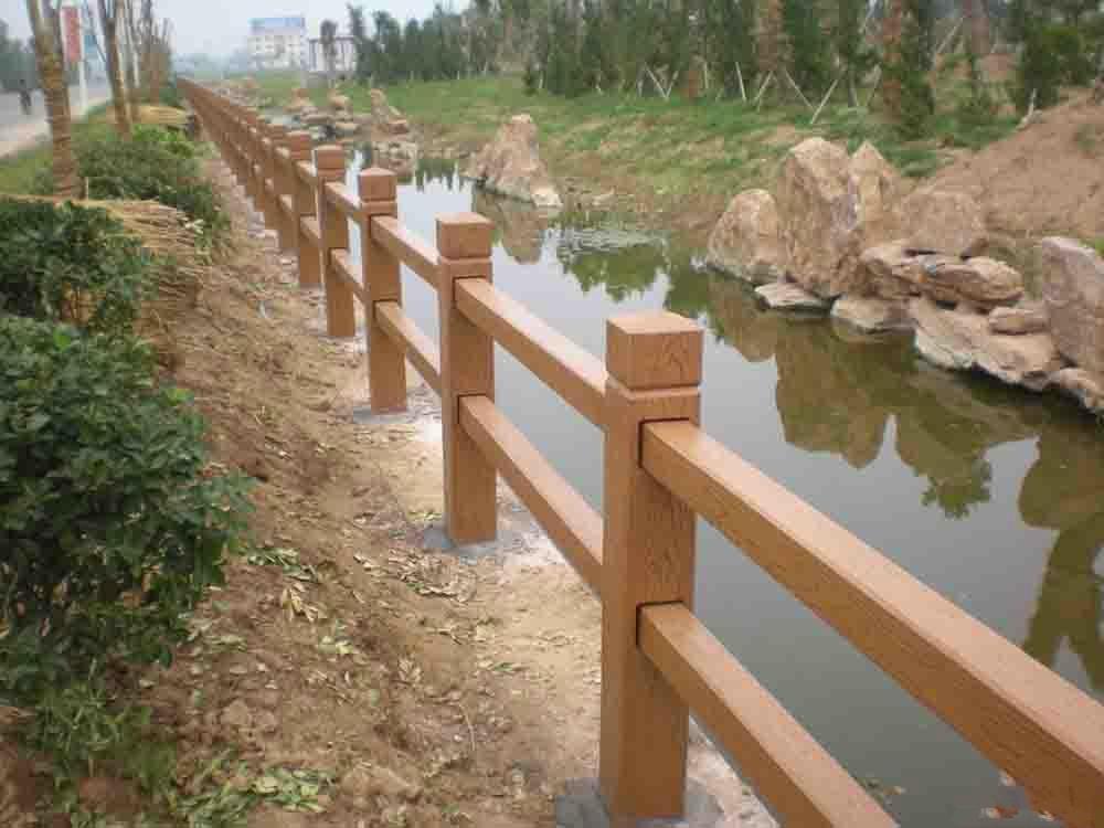 景区打造水泥仿木栏杆