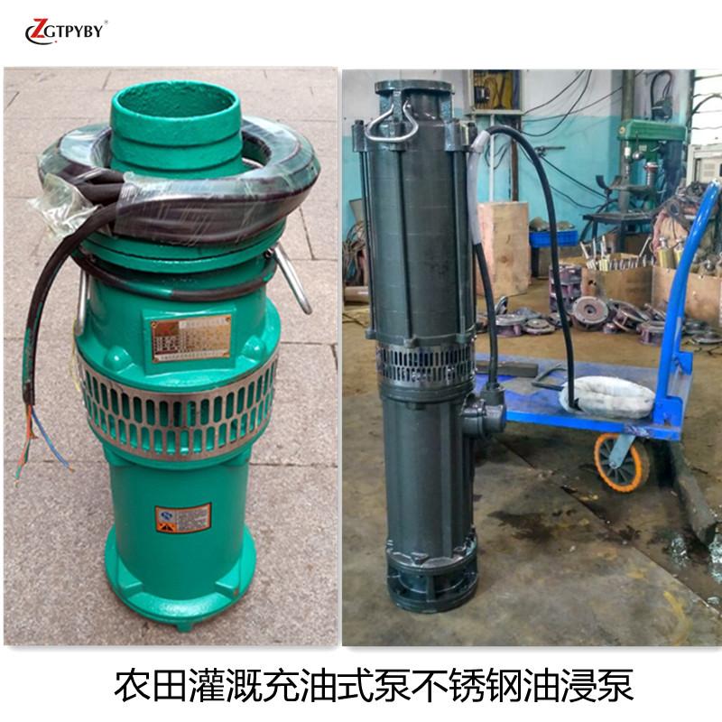 油浸式潜水泵QY大流量抽水泵灌溉油浸泵