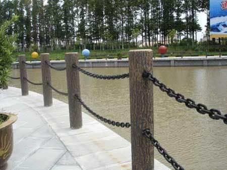 仿木护栏，河道栏杆，仿木桩，水利