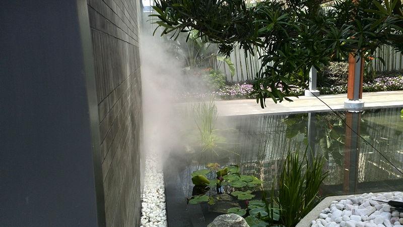 人造雾工程/ 罗湖罗芳公园喷雾加湿_喷雾降温