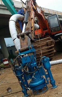 挖机带动泥浆泵