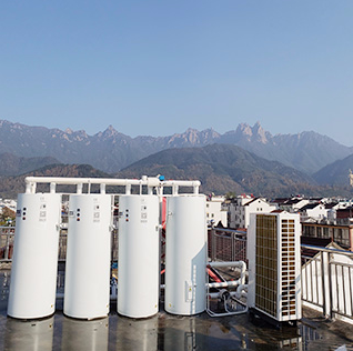 湖南博浪酒店空气能热水器工程