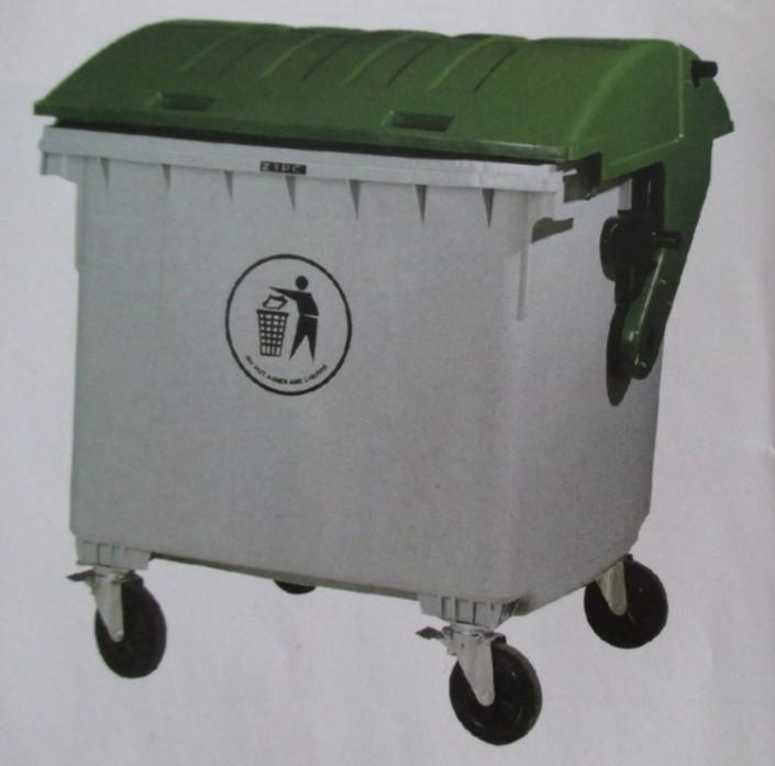 咸阳660L手推式塑料垃圾桶厂家，咸阳户外塑料垃圾桶哪家质量好
