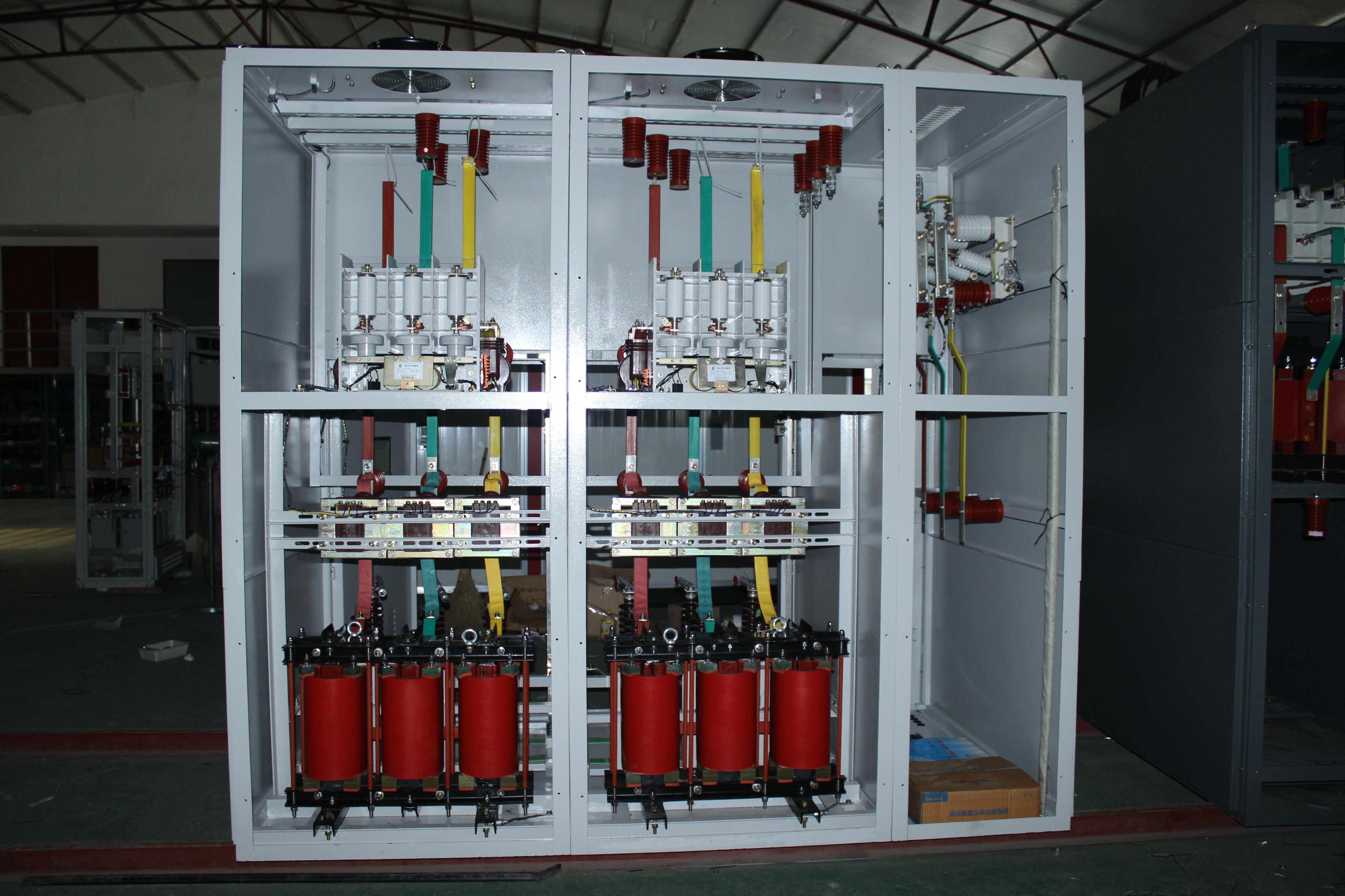 敷铝锌板高压电容补偿柜TBB10组装式电容器成套