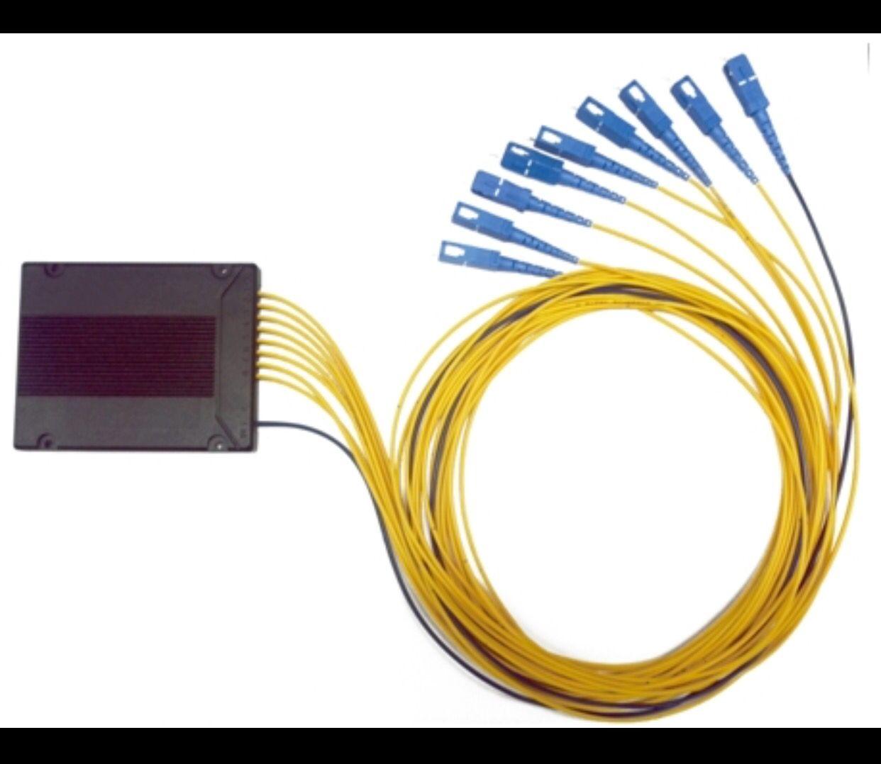 1分8盒式分光器 尾纤式光分路器 盒式PLC光分路