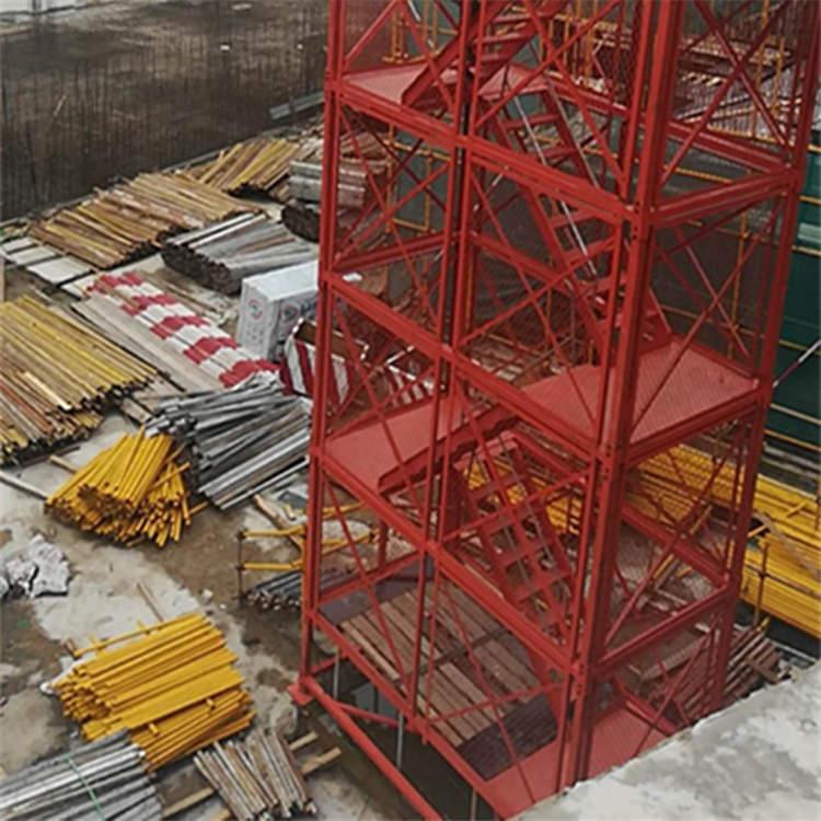 供应山西建筑施工箱式梯笼 高空施工安全梯笼