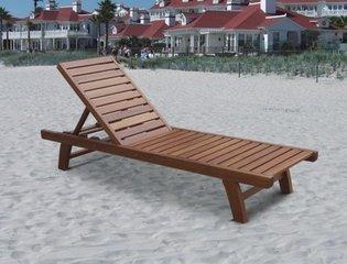 沙滩躺椅 木制沙滩椅 室外木躺椅定制厂家