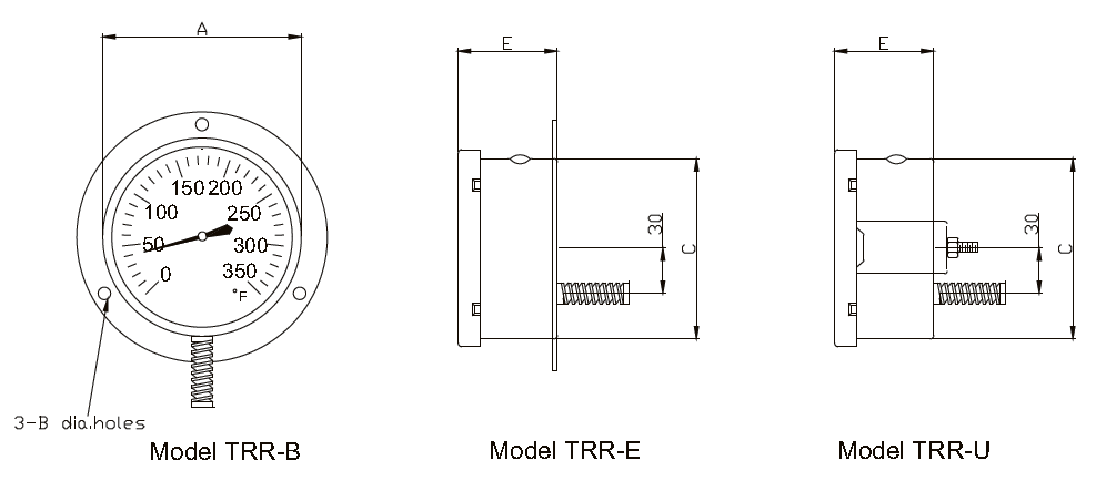 TRR压力式温度计